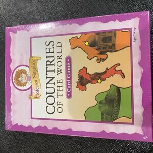 Professor Noggin's COUNTRIES OF THE WORLD Educational Card Game - Sealed!